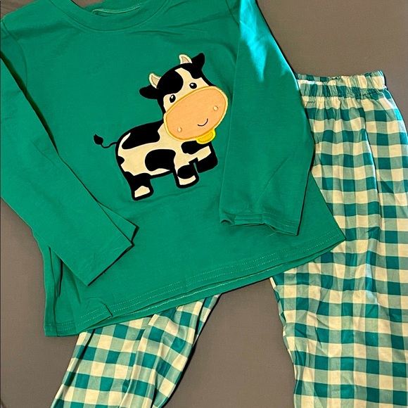 Boys Cow Smocked Set - Picture 1 of 1